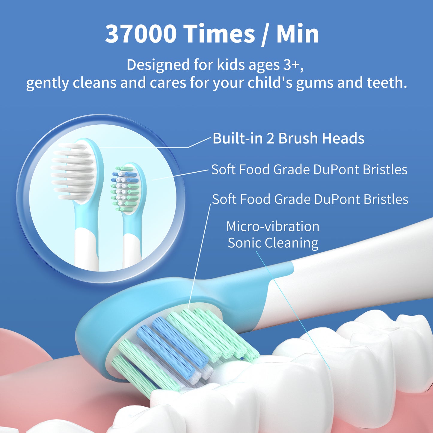 ED07 Kids Electric Toothbrush