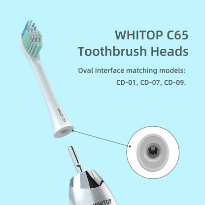 Brush Heads for CD-01, CD-07, CD-09, Oval Interface. （Please note whether the model name is the same as your old model before placing an order.）