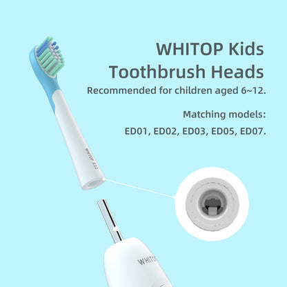 Brush Heads for Kids ED01, ED02, ED03, ED05, ED07. （Please note whether the model name is the same as your old model before placing an order.）