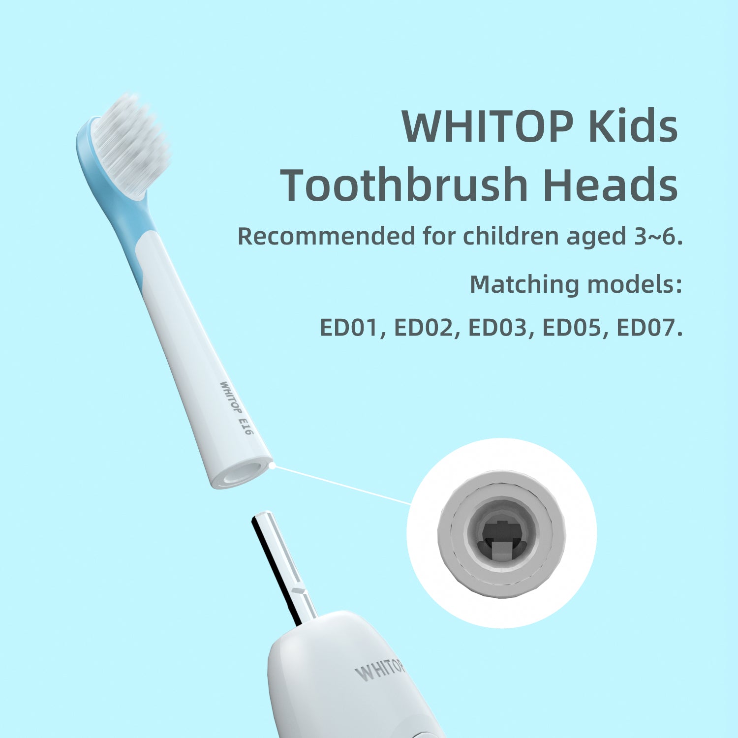 Children's toothbrush best sale heads